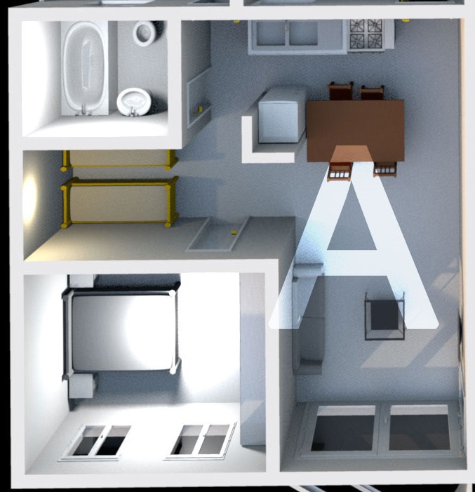 Plano Departamento Tipo A