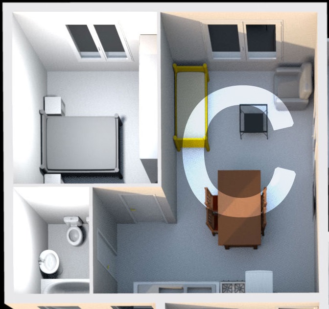 Plano Departamento Tipo C